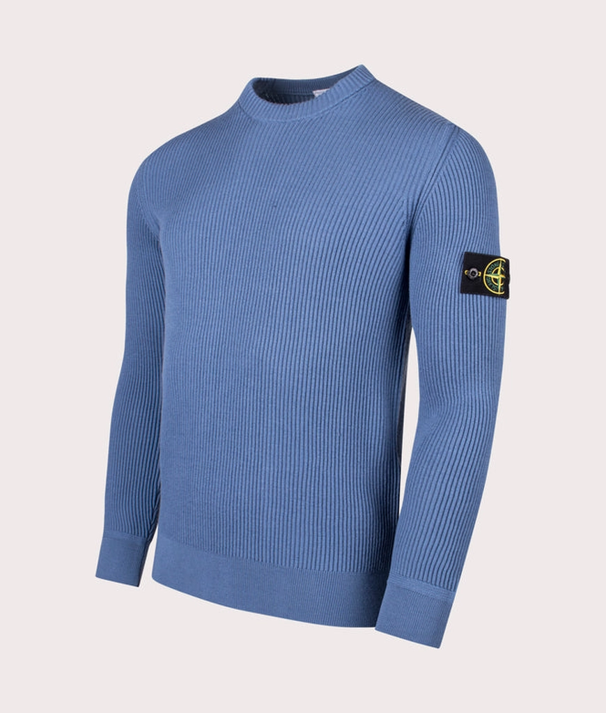 Stone Island Mens Wool Crew Neck Jumper
